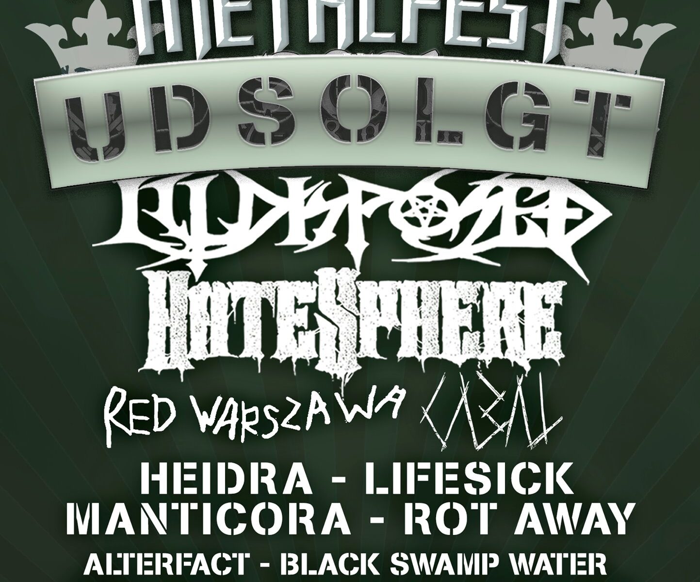 Næstved Metalfest 2021 lineup plakat udsolgt