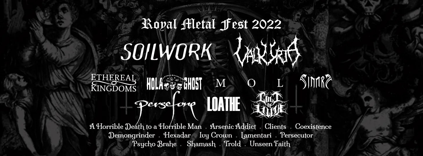 Lineup poster for Royal Metal Fest 2022