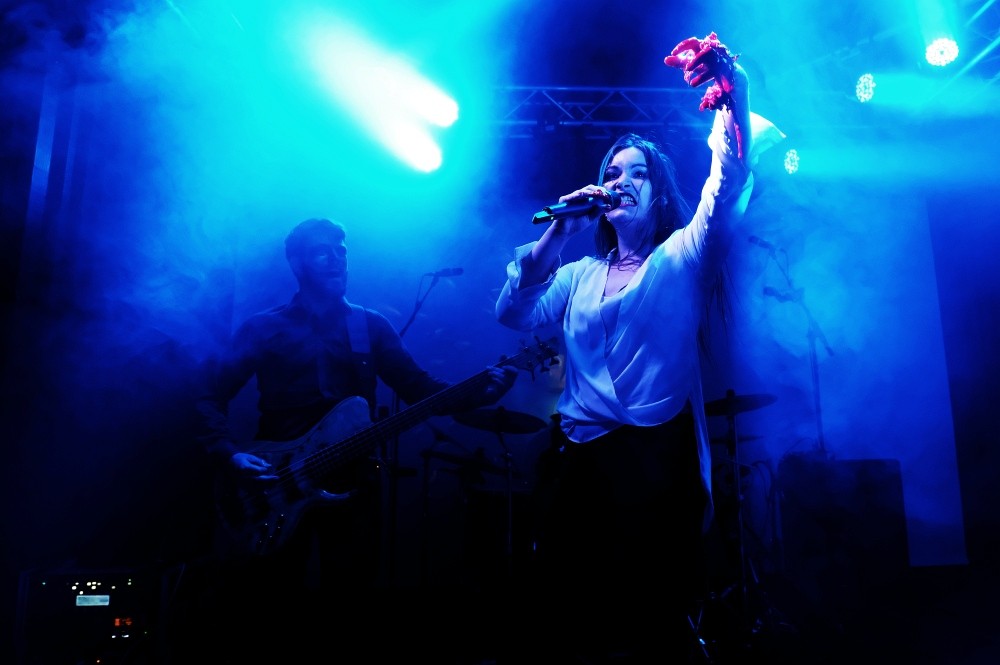 Ethereal Kingdoms live at Royal Metal Fest. Sofia Schmidt with bleeding heart special effect.